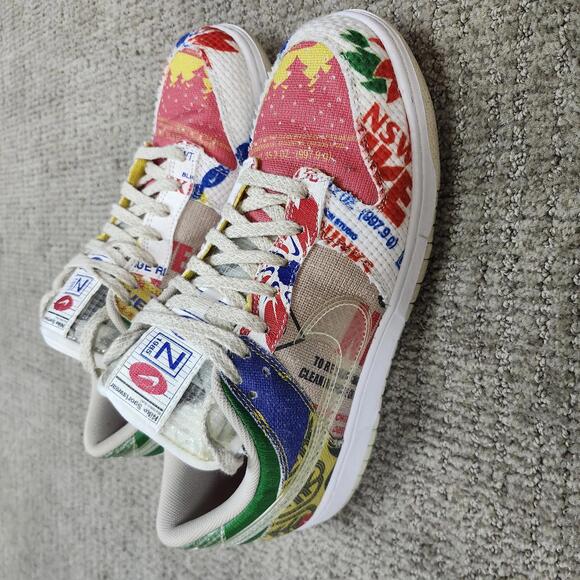 Nike Dunk Low SP City Market DA6125-900 Sneaker Multicolor Men's Size 10
